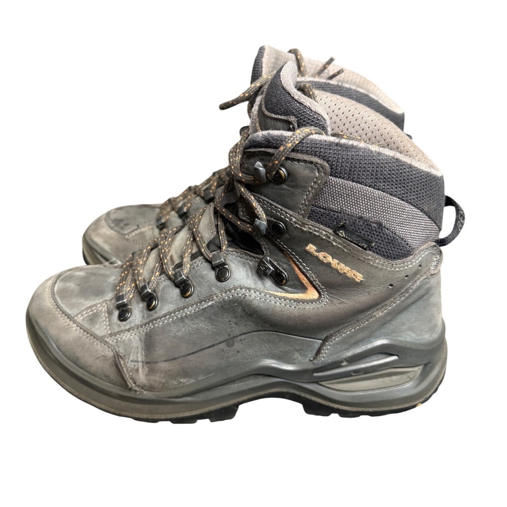 Lowa Renegade Evo GTX Mid Ws Gray Leather Gore-Tex Hiking Boots Womens 6